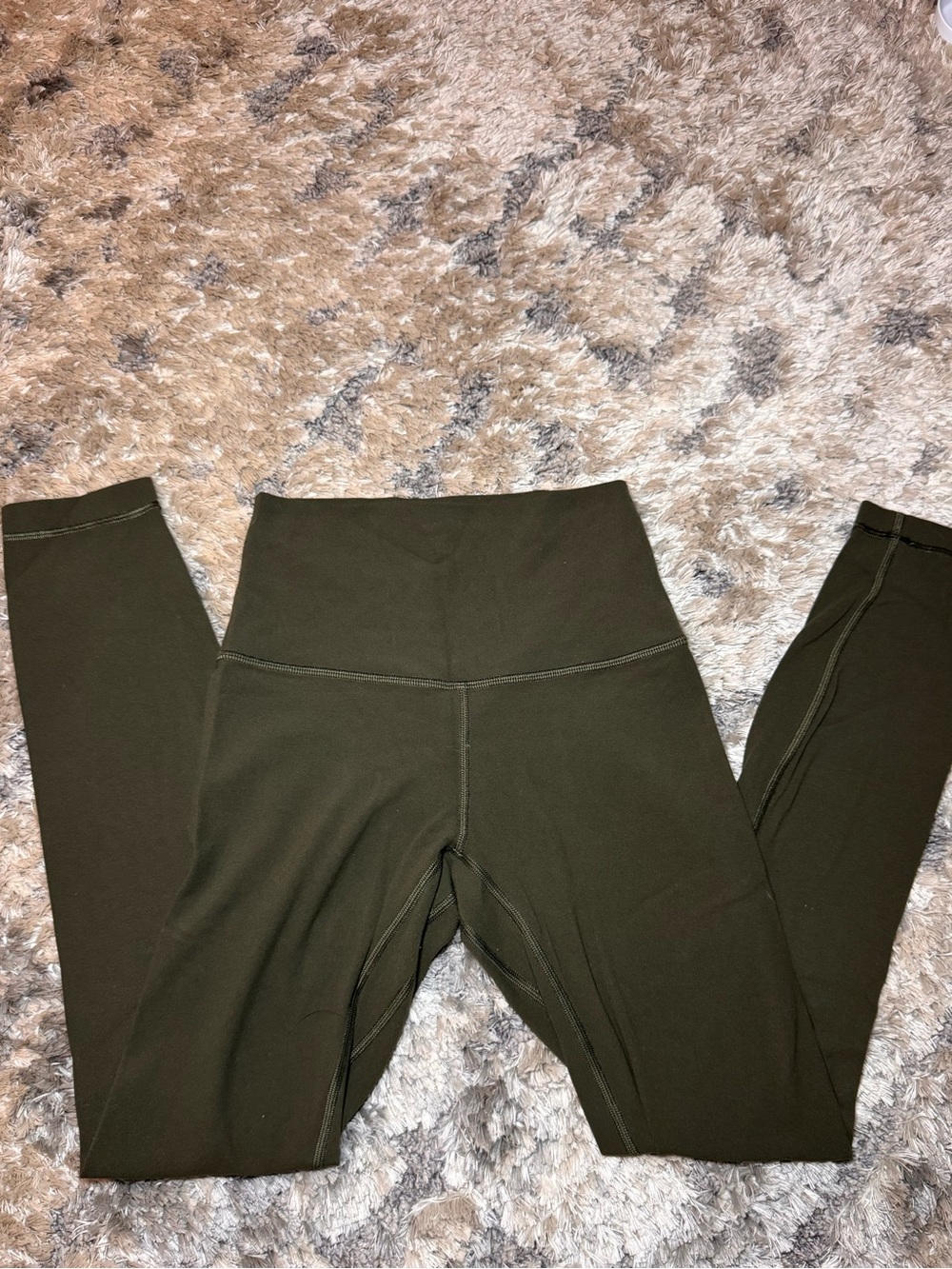 lululemon athletica Olive Green High-Rise Leggings